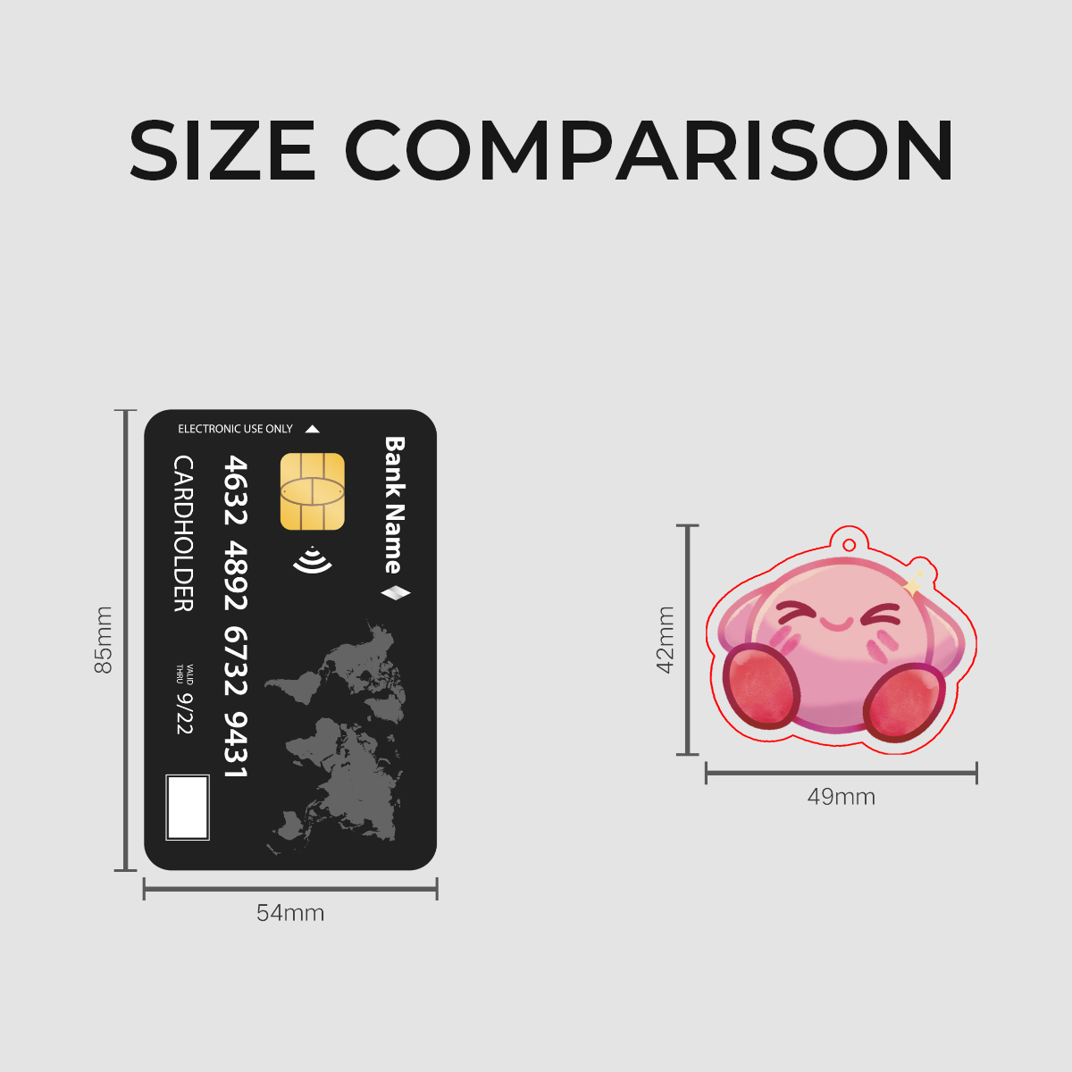 Kirby- Acrylic Keychain