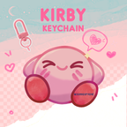 Kirby- Acrylic Keychain